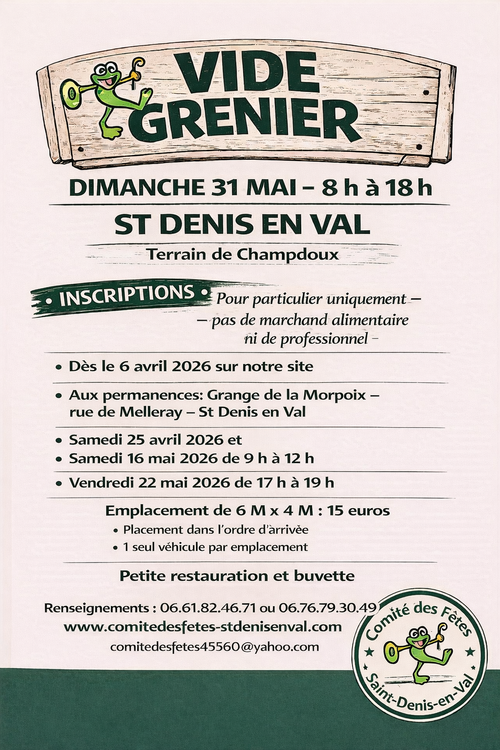 vide grenier champdoux